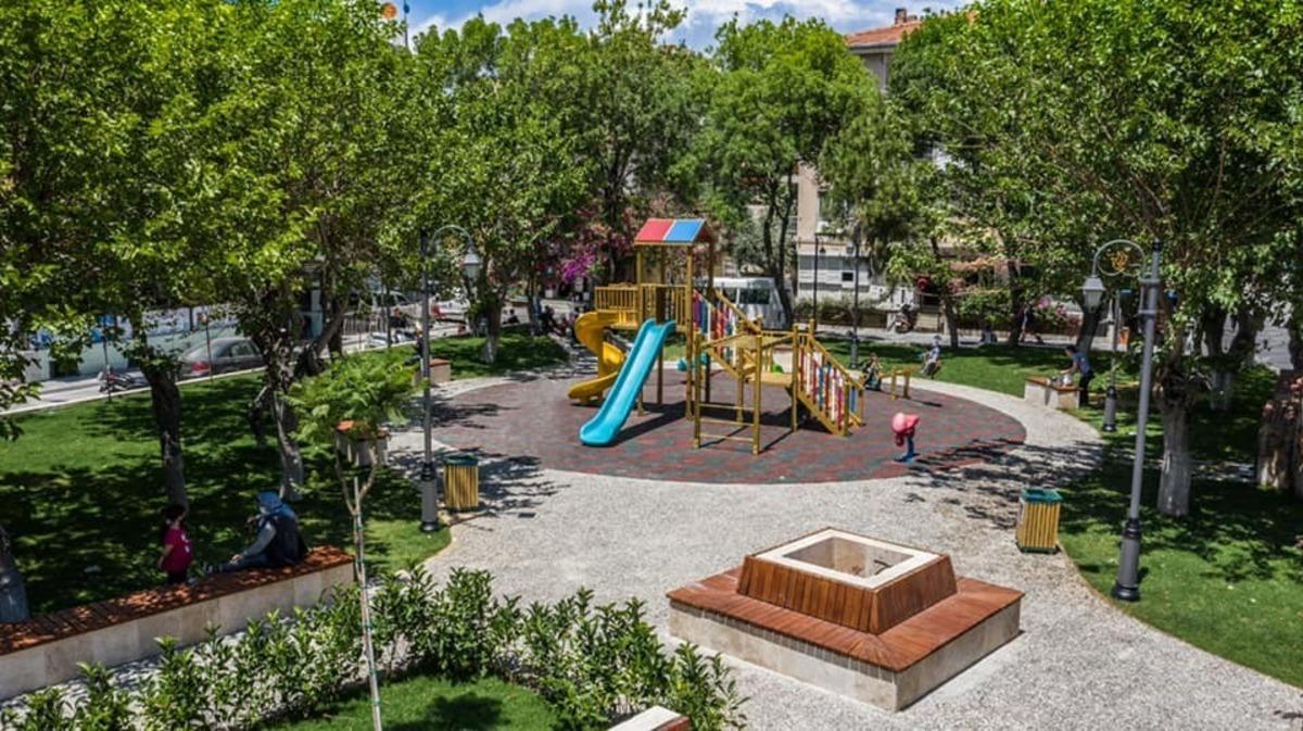 Kuşadası&rsquo;nda Alev Atak Parkı yenilendi