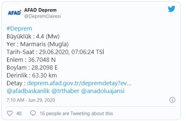 afad deprem