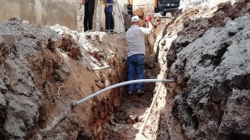 Kızıltepe&rsquo;de altyapı  &ccedil;alışmaları