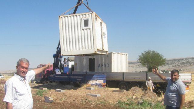 Mevsimlik tarım işçilerine seyyar konteyner
