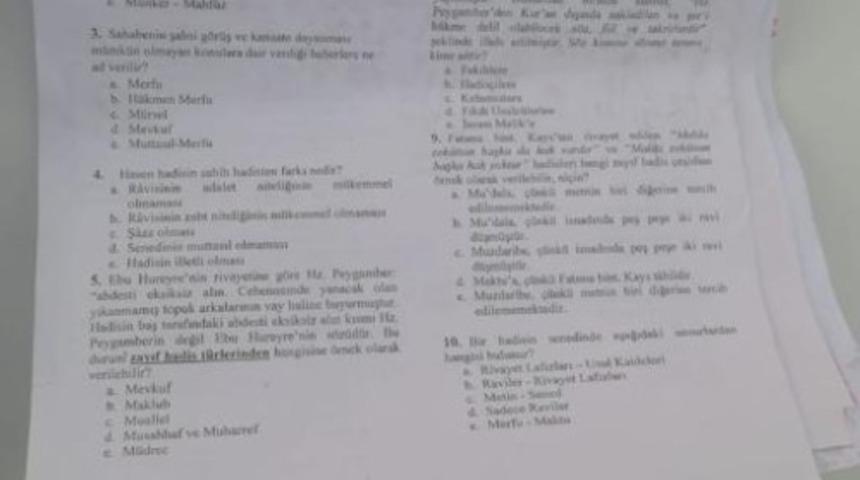 Sınav kağıtları heyecanlandırdı