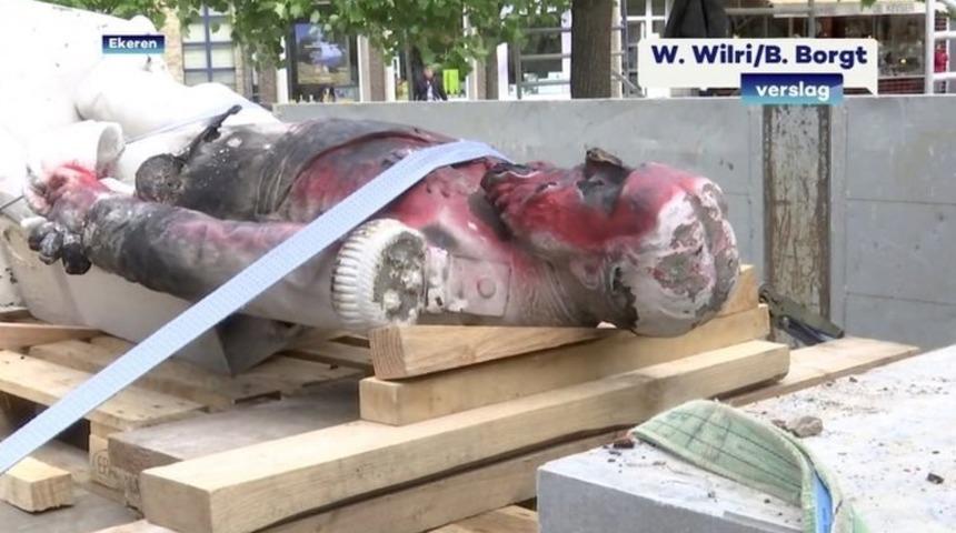 Bel&ccedil;ika'da "s&ouml;m&uuml;rgeci Kral" 2. Leopold'un heykeli Kongo'nun bağımsızlık g&uuml;n&uuml; olan 30 Haziran'da kaldırılyor