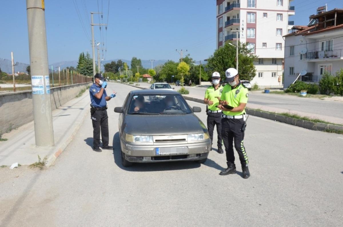 Burdur&rsquo;da 119 araca 39 bin TL para cezası