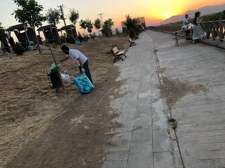 Gercüş Kırkat Göleti mesire alanı temizlendi G1