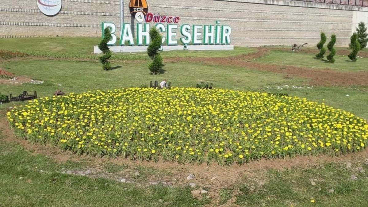 D&uuml;zce&rsquo;de Kazukoğlu Kavşağı yenilendi