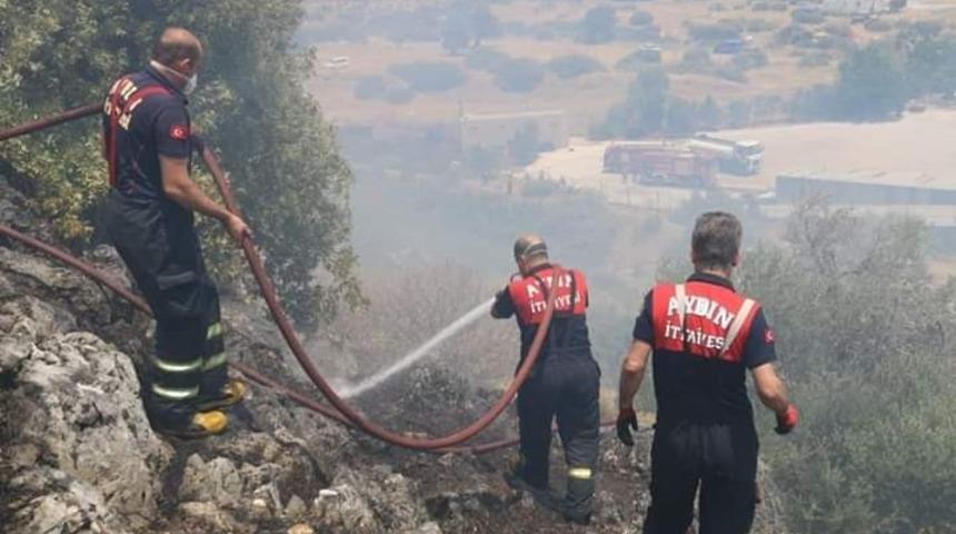 S&ouml;ke&rsquo;de makilik alanda yangın