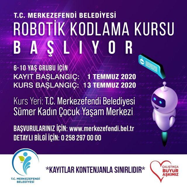 Denizli’de Robotik Kodlama Akademisi başlıyor