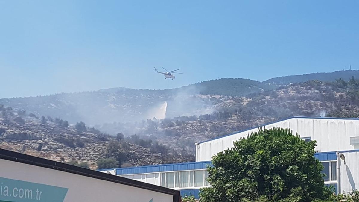 S&ouml;ke&rsquo;deki makilik yangını s&ouml;nd&uuml;r&uuml;ld&uuml;