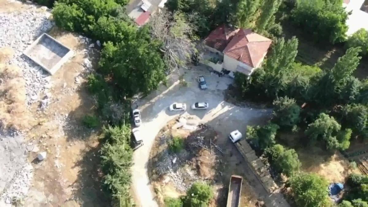 M&uuml;ebbetle aranan cinayet zanlısı drone destekli operasyonla yakalandı