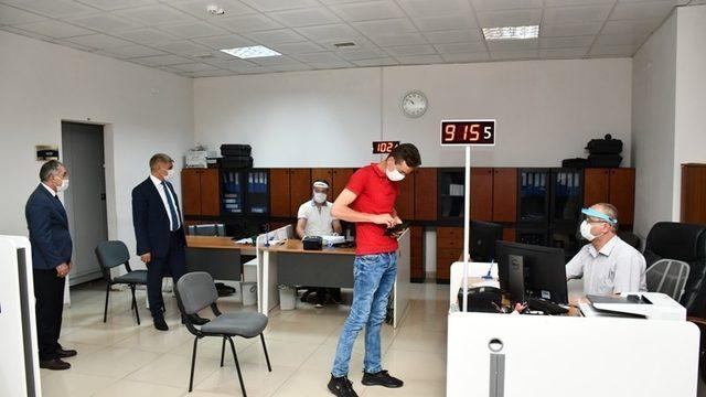 Vali Gürel’den Nüfus Müdürlüğü’ne ziyaret