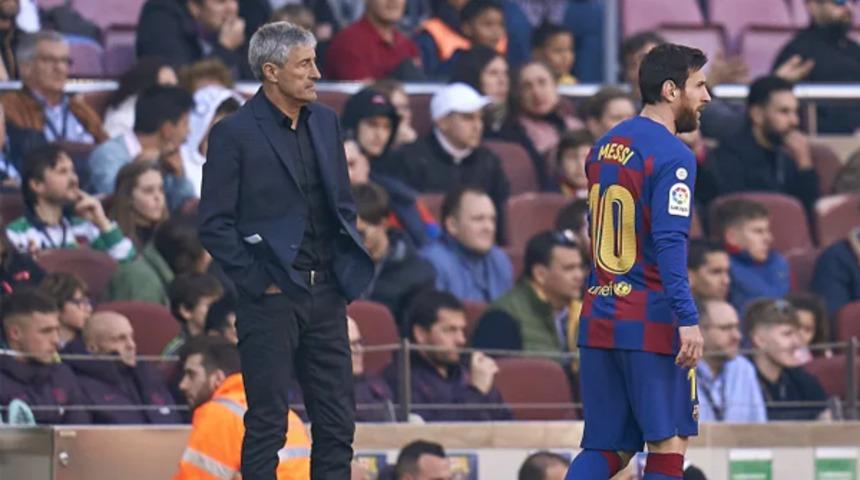 Barcelona'da Quique Setien'le yollar ayrılıyor!