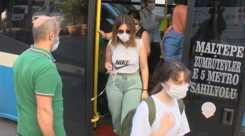 İstanbul'daki minibüslerde yine aynı manzara!