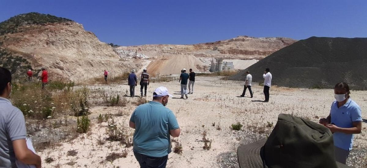 Kuşadası&rsquo;nda taşocağı genişletme talebi i&ccedil;in bilirkişi incelemesi yapıldı