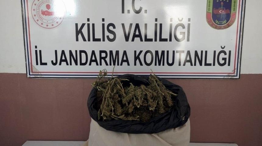 Kilis&rsquo;te esrar operasyonu