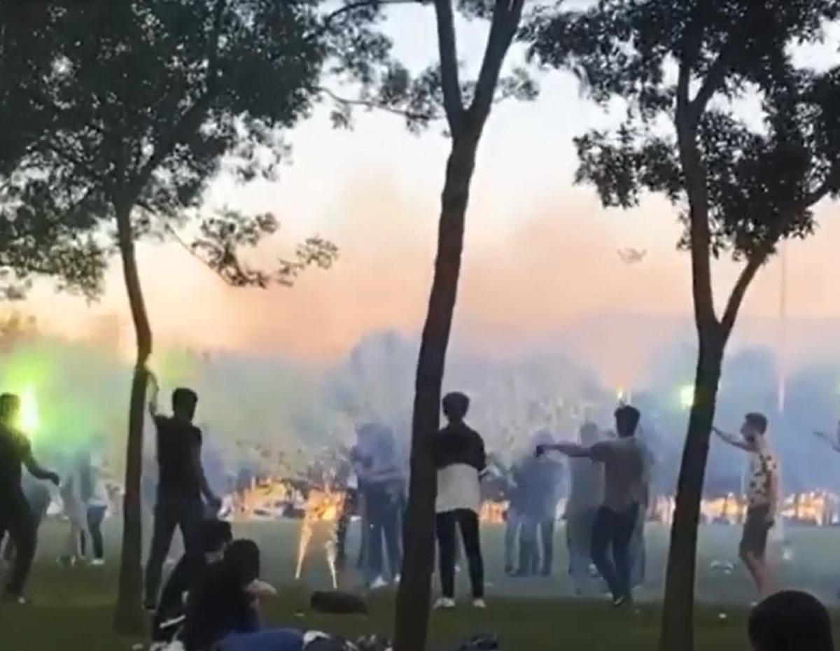 İzmit'te şoke eden manzara! Kutlamalarda sosyal mesafe unutuldu