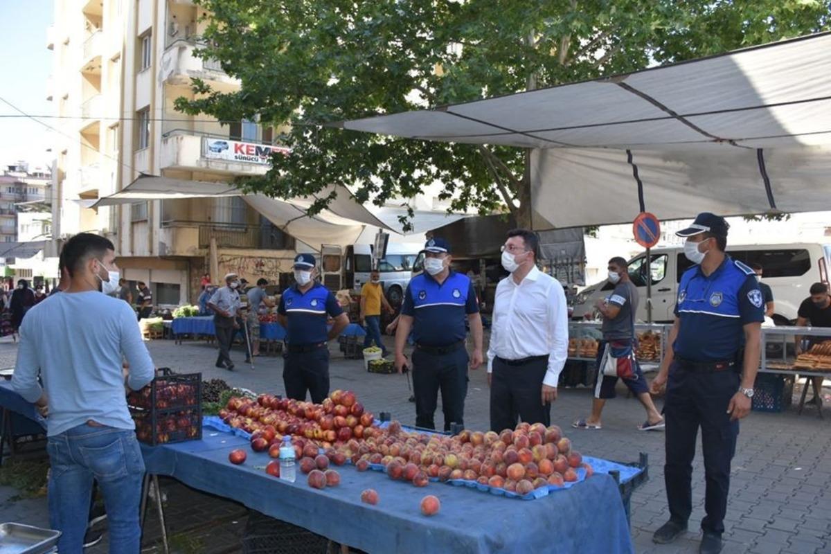 Kaymakam Şahin&rsquo;den pazar denetimi