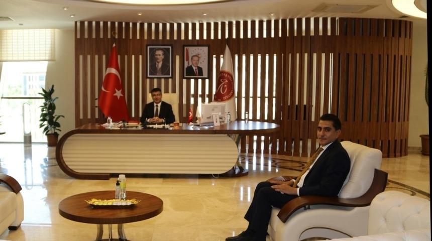 Başkan &Ccedil;iftci&rsquo;den Rekt&ouml;r Aktekin&rsquo;e hayırlı olsun ziyareti