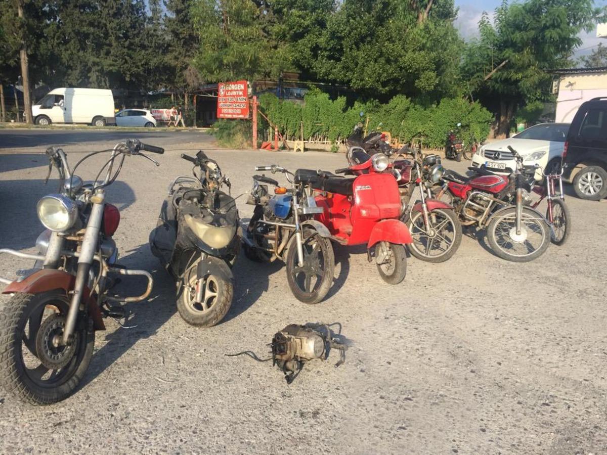 İskenderun'da &ccedil;alıntı motosiklet operasyonu