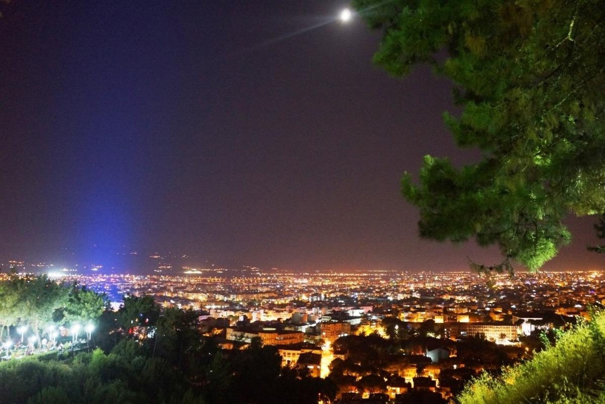 Aydın&rsquo;ın gece manzarası keyif veriyor