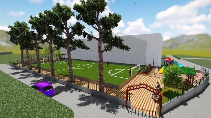 Dursunbey’de gençlere yeni halı saha G1