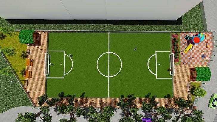 Dursunbey’de gençlere yeni halı saha G2