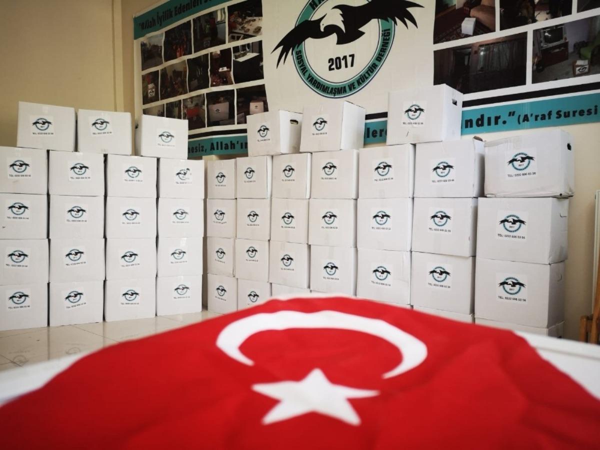 Havacıların yardımları 5 bin koliye ulaştı