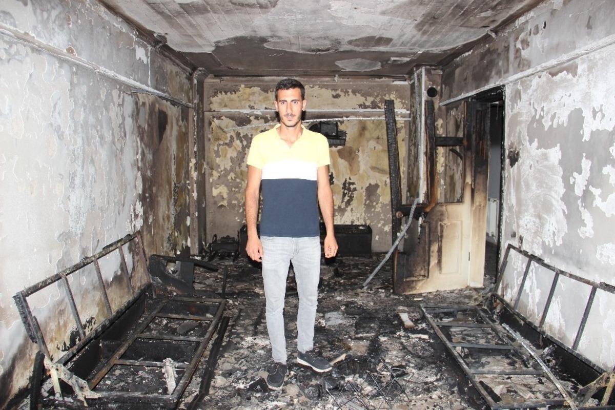 Aydın&rsquo;da ikamet yangını, &Ccedil;elik Ailesi yangından sonra evsiz kaldı