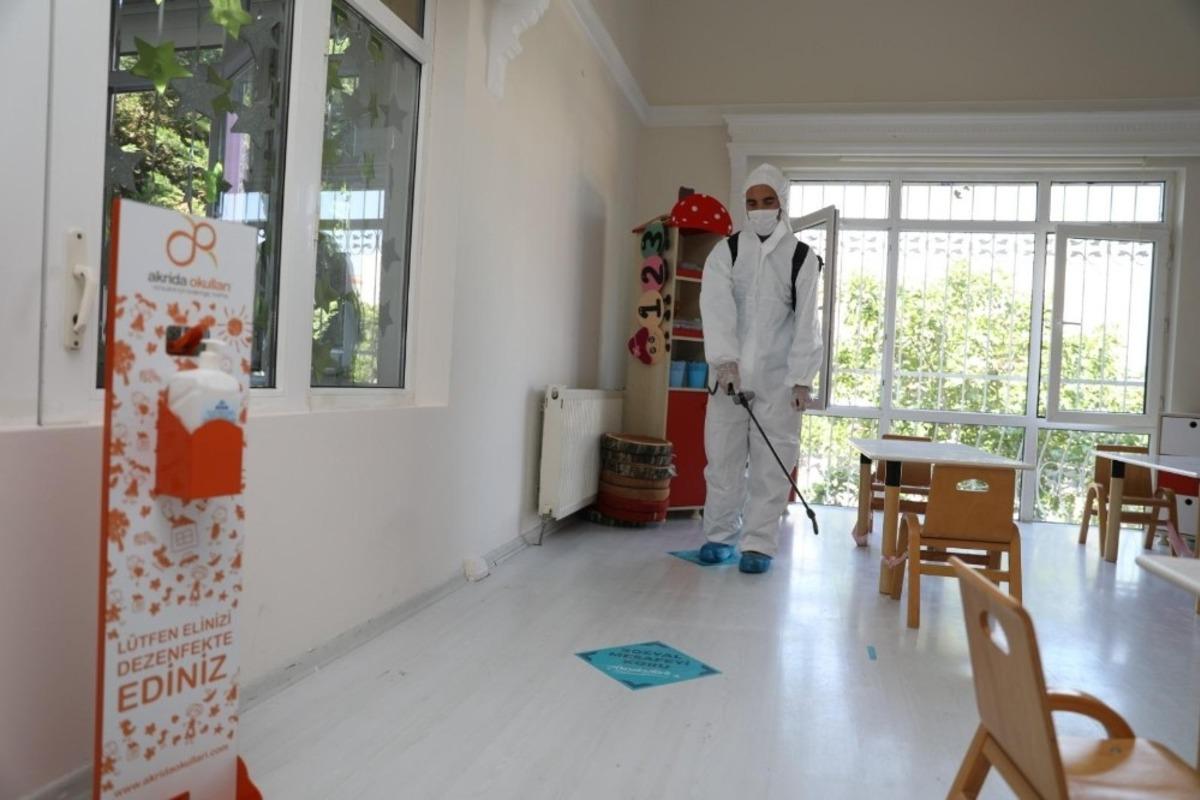 Başakşehir&rsquo;in anaokulları korona vir&uuml;se karşı g&uuml;vende