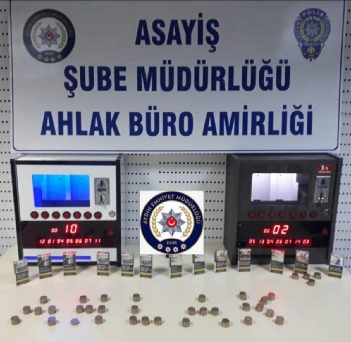 Aydın&rsquo;da polisten kıraathaneye kumar baskını
