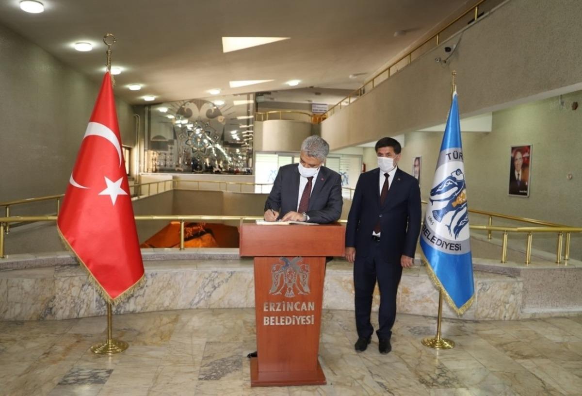 Vali Makas&rsquo;tan Başkan Aksun&rsquo;a iade-i ziyaret