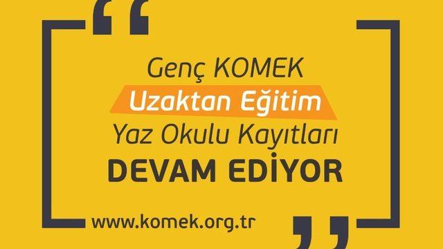 Genç KOMEK Yaz Okulu sürpriz hediyelerle çocukları bekliyor