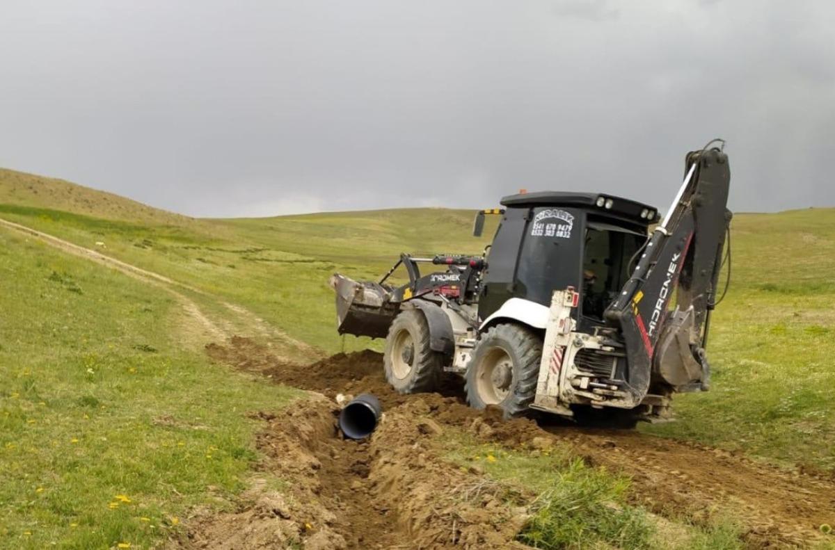 Van B&uuml;y&uuml;kşehir Belediyesinden 3 bin metre uzunluğunda koruge boru