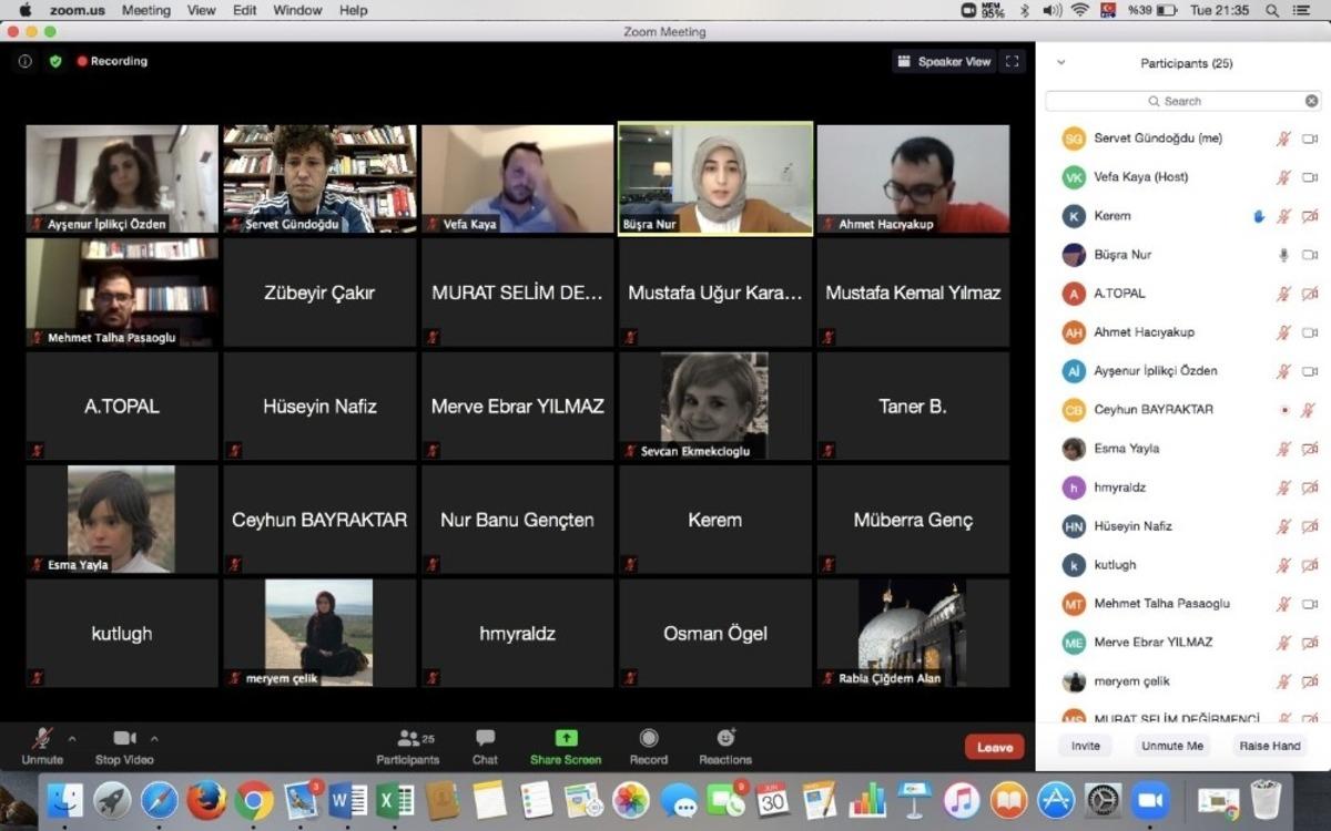 Dijital ortamda buluşarak film okuması yaptılar