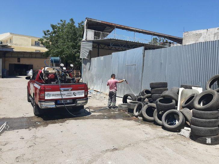 Şehrin her noktası ilaçlanıyor G2