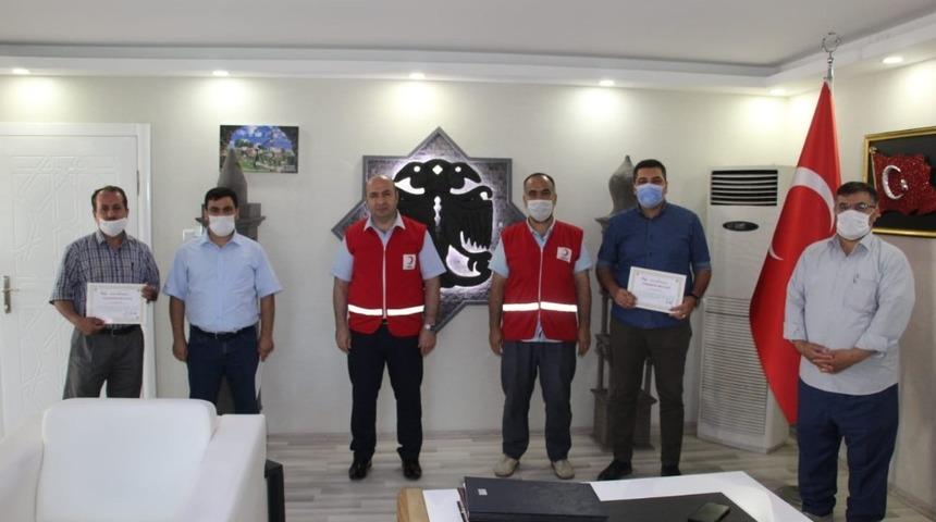 Kaymakam &Ccedil;ift&ccedil;i&rsquo;den Kılızay Sur Şubesine teşekk&uuml;r belgesi