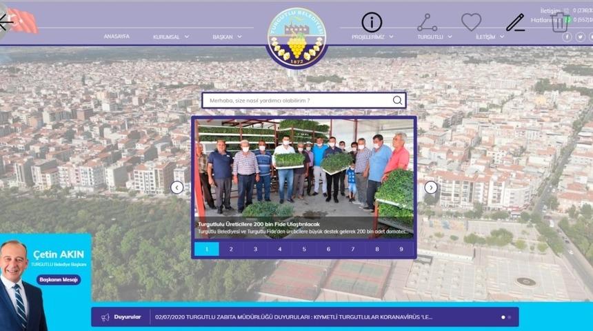Turgutlu Belediyesinin İnternet sitesi yenilendi