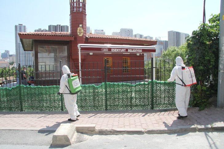 Esenyurt’ta ibadethanelerde dezenfeksiyon çalışmaları devam ediyor G3