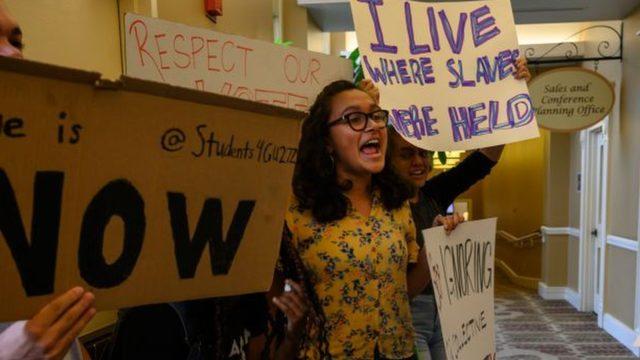 Georgetown University students forced the institution to adopt a reparations programme after a series of protests