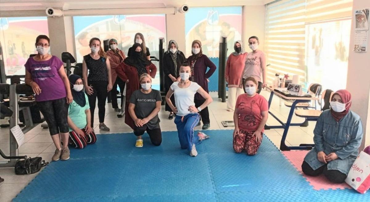Yunusemreli kadınlar yeniden spora başladı