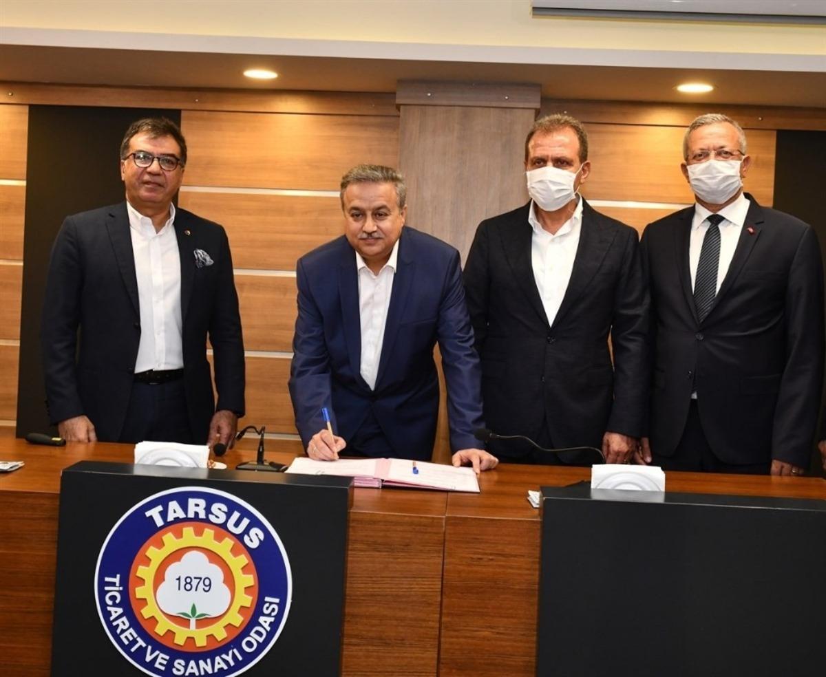 MTOSB ile Tarsus OSB arasında &rsquo;Kardeş OSB protokol&uuml;&rsquo; imzalandı