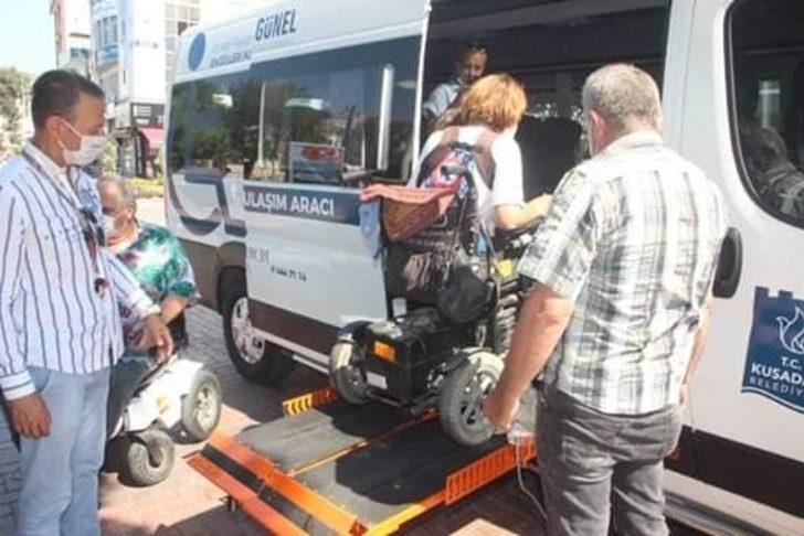 Kuşadası Belediyesi engelli ulaşım aracı hizmete girdi G4