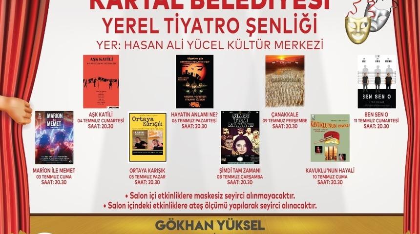 Kartal, tiyatro oyunları ile şenlenecek