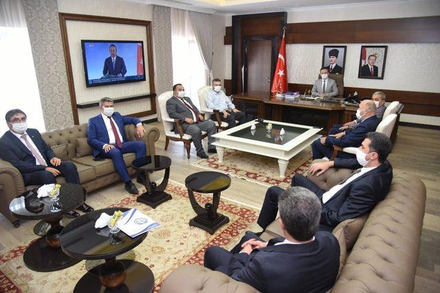 Cumhur İttifakı Belediye Başkanlarından Vali Aksoy’a ziyaret