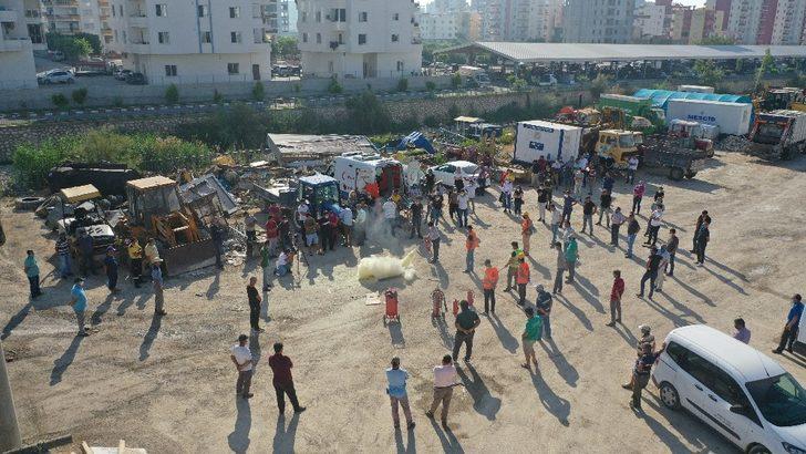 Erdemli Belediyesi’nden yangın ve ilk yardım tatbikatı G1