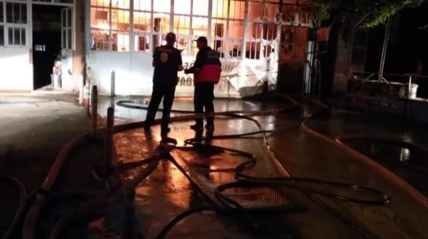 Akşehir sanayisinde yangın