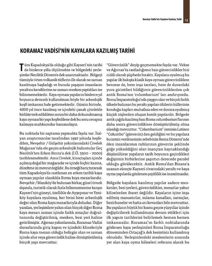 Kayseri’nin eşsiz değeri Koramaz Vadisi G4