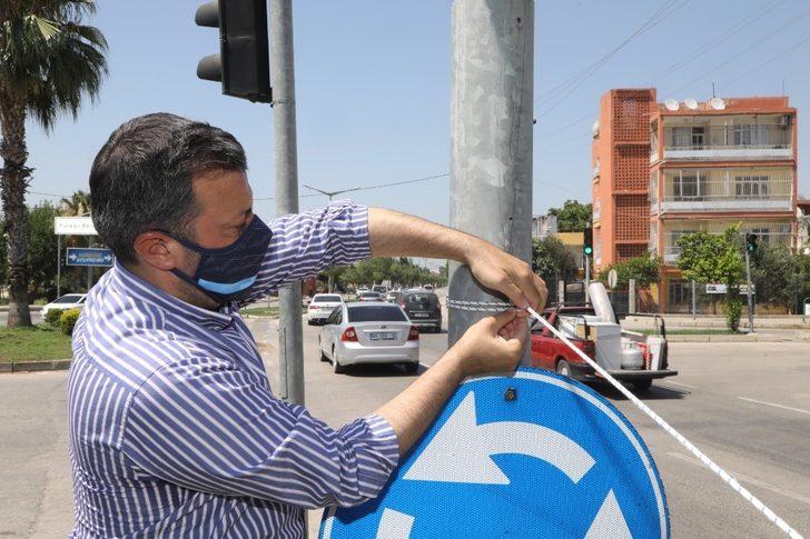 Yüreğir, Demirspor pankartları ile donatıldı G3