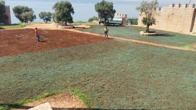 Hereke Kalesinde peyzaj çalışmaları başladı