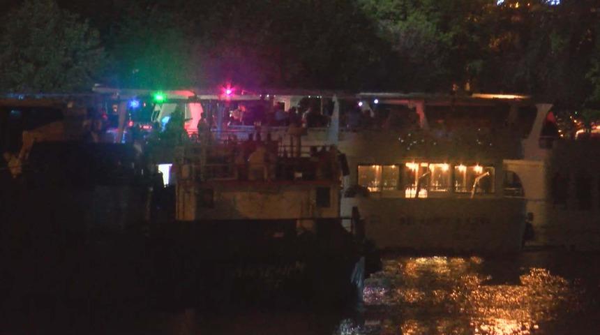 Koronavirüse aldırmadan Haliç'te yat partisi düzenlediler