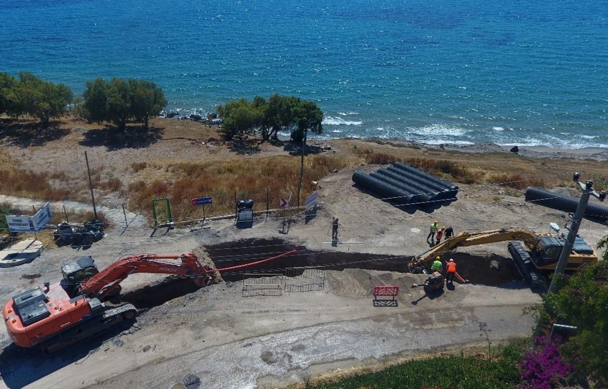 Bodrum&rsquo;da altyapının 23,5 kilometresi tamamlandı